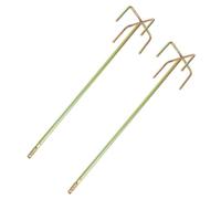 HOMSFOU 2 Pièces Tige de Mélange Béton à Manche Carré pour Perceuse et Marteau-piqueur Accessoires Stables et Durables pour Mélange Rapide de Ciment Peinture et Enduit
