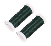 HOMSFOU 2 Rouleaux Fil de Jardinage Flexible Vert pour Fixation Plantes Attaches Souples et Torsadables pour Vignes Fleurs et Arbustes Liens Pratiques et Durables pour Jardinage