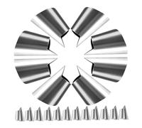 HOMSFOU 20 pièces 20pcs de Protection en Acier Inoxydable Protège-doigts pour Éplucher Légumes Fruits et Fruits de Mer Outils Anticoupure pour Cuisine et Jardinage