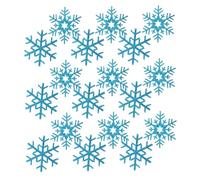 HOMSFOU 20 pièces Écussons Brodés Flocons Coudre Décorations Tissu DIY pour Vêtements et Accessoires Dhiver Matériaux pour Créations Artisanales