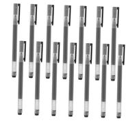 HOMSFOU 20 pièces Lot de Stylos à Encre Liquide Noirs Capacité pour Fournitures Bureau et Scolaire Écriture Fluide Prise Main Confortable pour Étudiants et