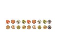 HOMSFOU 20 Pièces Patches Verre Rond pour Bijoux Diy Matériaux de Fabrication Gemmes Décorations pour Pendentifs et Bracelets