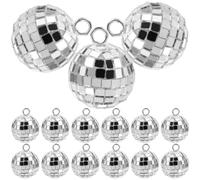 HOMSFOU 20 Pièces Pendentif Boule Disco Argenté Breloque pour Fabrication de Bijoux en Alliage de Zinc et Plastique Accessoires pour Cérémonie de Remise de Diplômes