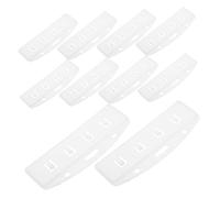 HOMSFOU 20 Pièces Porte-badge Transparent Rigide Demi-carte Étui Pc Transparent Mat Protection pour Carte Identité Accès Rapide Lot pour Étudiants et Professionnels