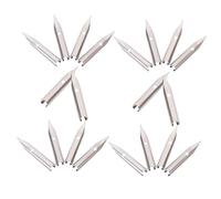 HOMSFOU 20 pièces Replacement Pen Nibs Set Fountain Pen Tips For Calligraphy Writing Student Use Stainless Steel