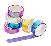 HOMSFOU 20 pièces Ruban Adhésif Déchirable Dégradé Amovible Masking Tape Arc Ciel pour Décoration DIY Journaux et Planners