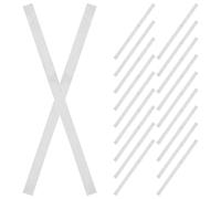 HOMSFOU 20 Pièces Sangle de Fixation Métallique pour Caisse Claire Pet Blanc Corde de Serrage, Pièce de Barre de Traction, Fixation et Tension des Fils pour Batterie
