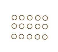 HOMSFOU 200 pièces Anneaux Brisés Acier Inoxydable pour Porte Clés Bricolage DIY Bijoux et Résistants