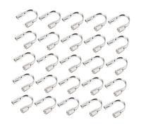 HOMSFOU 200 Pièces Lot De Garnitures Fil De Laiton Forme De u Pour Fabrication De Bijoux Accessoires De Pendentif Abrasion