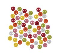 HOMSFOU 200 Pièces Mini Boutons En Alliage Déco Universal Round Alloy Buttons White