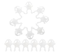 HOMSFOU 20pcs Clip de Support de Capot Automobile en Plastique Blanc, Rivet Tige de Support Facile à Installer, Design Polyvalent pour Accessoires Voiture