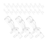 HOMSFOU 22 Pièces Clips de Remplacement en Plastique, 2,12 Pouces | Fixation Discrète et Prise Ferme, Compatible Habillage Horizontal sans Outil, Usage Intérieur