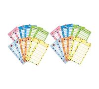 HOMSFOU 24 pièces Budget Sheets Cash Consumption Cards Portable Business Budget Planner For Home Travel And Personal Finance Organization