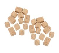 HOMSFOU 24 Pièces Mini Balles de Foin, Mini Ballots de Paille en Bois Khaki, 3 Styles, Décor Ferme et Extérieur, Accessoires DIY pour Maison de Poupée et Décoration Rustique