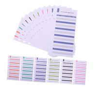 HOMSFOU 24feuilles Recharge Budgétaires à Six Pour Planificateur Budgétaire Français Cartes De Suivi Des Dépenses Pratiques Format Compact Légères Et Faciles à Transporter Pour Gestion Quo