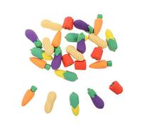HOMSFOU 25 pièces Gommes Forme de Légumes Mignonnes pour Garçon Fille Gommes Décoratives Pratiques pour Dessin et École Étudiants Aubergine Piment Arachide Carotte
