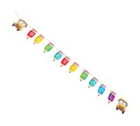 HOMSFOU 2ensembles Bannière De De Rentrée Scolaire Décor Suspendu Drapeau à Tirer Pour Fête Ornement Pour Décoration Pour Jour Affichage Pour Accueil Des Élèves