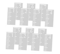 HOMSFOU 2ensembles Toise Murale pour Garçon Fille Gabarit de Mesure Pochoir Réutilisable pour Suivre la Croissance Décoration Murale Pratique et Précise