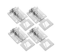 HOMSFOU 2paires Supports Universels Pour Hotte De Cuisine Supports Ajustables Avec Plaque Flottante Pour Installation Facile à Différentes Accessoire Métal Pour Hotte Aspirante