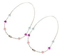 HOMSFOU 2pcs Lanières pour Masque Garçon et Filles en Acrylique, Design Mode Confortable, Accessoires Pratiques pour Masque, Lunettes et Chapeaux, Sécurité et Style Quotidien