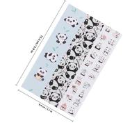 HOMSFOU 2Pièces Autocollants Décoratifs pour Stylo Stickers et Réutilisables Compatibles avec Pencil Faciles à Coller Retirer Design Panda
