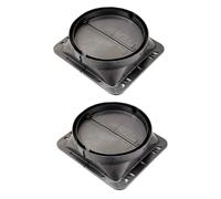 HOMSFOU 2pièces Base De Hotte De Cuisine Avec Clapet Anti- Base Accessoire Pratique Pour Évacuation Odeur