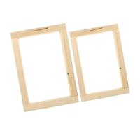 HOMSFOU 2Pièces Cadre pour Sérigraphie Cadre Réutilisable et Lavable Shirts et Artisanat Compacte