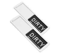 HOMSFOU 2pièces Dishwasher Clean Dirty Sign Double-sided Indicator for Kitchen Easy to Read and Slide and