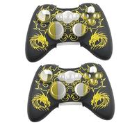 HOMSFOU 2pièces Étui Silicone De Pour Manette Jaune Antidérapant Compatible Installation Facile Résistant Aux Rayures Saleté