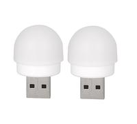 HOMSFOU 2pièces Mini Lampe De Nuit Led Usb Portable Veilleuse Urgence Pour Chambre Idéale Pour Décoration Intérieure