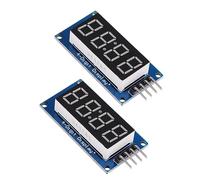 HOMSFOU 2pièces Module Affichage LED à Tubes avec Luminosité Réglable pour Horloge Digitale Affichage Anode Facile à Installer