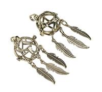 HOMSFOU 2pièces Pendentif Alliage Pour Collier Pilules Aromatiques Suspendues Pendentif Attrape-rêves Bijoux Diy Accessoires Pour Collier