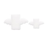 HOMSFOU 2pièces Protège-câble USB Lot de Blancs avec Motif Ailes de Dessin Animé pour Prévenir la Casse Gaine