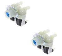 HOMSFOU 2pièces Vanne Entrée Eau Pour Machine à Laver Électrovanne Double Accessoires Compatibles Pour Réparation De Lave-linge De Rechange