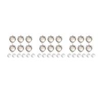HOMSFOU 3 Ensembles Kit De Pendentifs Rétro Diy Ancien Avec Verre De Trays Pour Création De Bijoux Accessoires Pour Artisanat Cœurs Et Ronds Parfait Pour Personnalisés Lot De 2 * 3