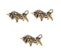 HOMSFOU 3 Ensembles Porte Clé Laiton Avec Pendentif Du Chinois De Décoration Vintage Pour Sac Clés Pour Décorations De Bureau 2 Pièces * 3