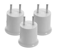 HOMSFOU 3 pièces Adaptateur Douille Ampoule vers Prise Murale Acv Lot de Résistant et Conducteur Cuivre Compatible pour Éclairage Mural et Cheminement