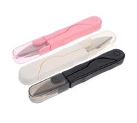 HOMSFOU 3 Pièces Ciseaux U Shape Transparent Outils de Couture pour Broderie Ciseaux à Fil Durables et Pratiques Accessoires de Couture Multicolores