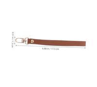HOMSFOU 3 Pièces Dragonne de Poignet pour Porte Bracelet Main Cuir Accessoires de Remplacement pour à Main Pochette et Portefeuille Facile à Installer Couleurs Noir et Marron