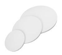 HOMSFOU 3 Pièces Lot de Cadres Ronds Coton Panneaux Peinture avec Texture Fine pour Artistes Toiles Rondes Faciles à Remplacer et Adhérence Renforcée