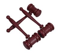 HOMSFOU 3 Pièces Lot de Marteaux de Juge Miniatures Plastique pour Halloween Accessoires pour à Thème Avocat Cosplay Tribunal et Animations Festives