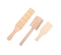 HOMSFOU 3 Pièces Outils En Céramique Pour Enfants Pâte à Modeler Pate Un Modeleur Outil De Sculpture D'argile De Fabrication De Poterie De Céramique Beige