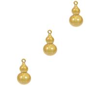 HOMSFOU 3 Pièces Pendentif en cloche de levage breloque pour collier breloques de fabrication de bijoux charmes pour colliers breloques pour bracelets Pendentifs de collier cuivre Doré