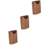 HOMSFOU 3 Pièces Porte-Cartes de Visite en Bois entretiens avec Les Cartes d'affaires Personnaliser nom Titulaire identifiant détenteurs de Cartes Ornement de Cartes Le Livre de Cartes