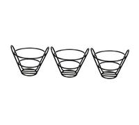 HOMSFOU 3 Pièces Porte-cônes Pour Amuse-gueule Plateau De Nourriture Plateaux De Table Pour Porte-cônes De Frites Voiture Porte Cornets Apéritif Panier à Cônes Miniature Support De Cône