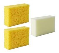 HOMSFOU 3 Pièces Pottery Sponge Set for Clay Sculpting and Cleaning Absorbent and Rectangular Blocks for Ceramic Crafting Artists DIY Pottery