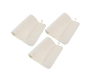 HOMSFOU 3 Pièces Tapis de Sauna en Feutre Beige Portable Surface Douce, Isolant Thermique et Absorbeur D'humidité pour Salle de Bain et Cabine de Sauna