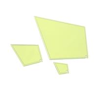 HOMSFOU 3 Pièces Transparent Quilting Template Set For Patchwork Sewing DIY Precision Plastic Stencils For Machine Quilting And Creative Quilt Patterns