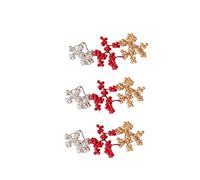 HOMSFOU 30 Pièces Branches de Artificielles de Noël Décoration Trois Branches pour Couronnes Guirlandes DIY Styles Mixtes