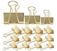 HOMSFOU 30 Pièces clips métalliques de bureau petits clips pour documents, reçus et rangement des feuilles d’examen, lot de 30